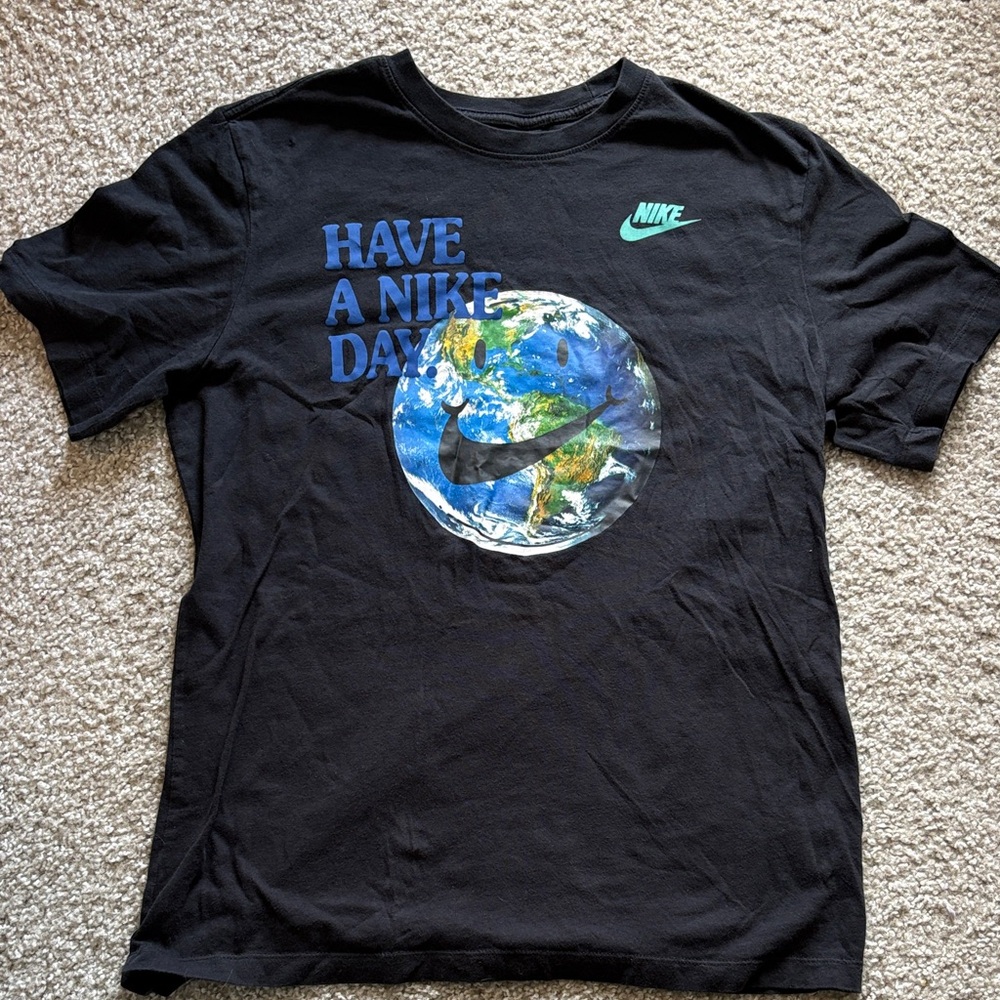 Nike "Have A Nike Day" Black Graphic Tee